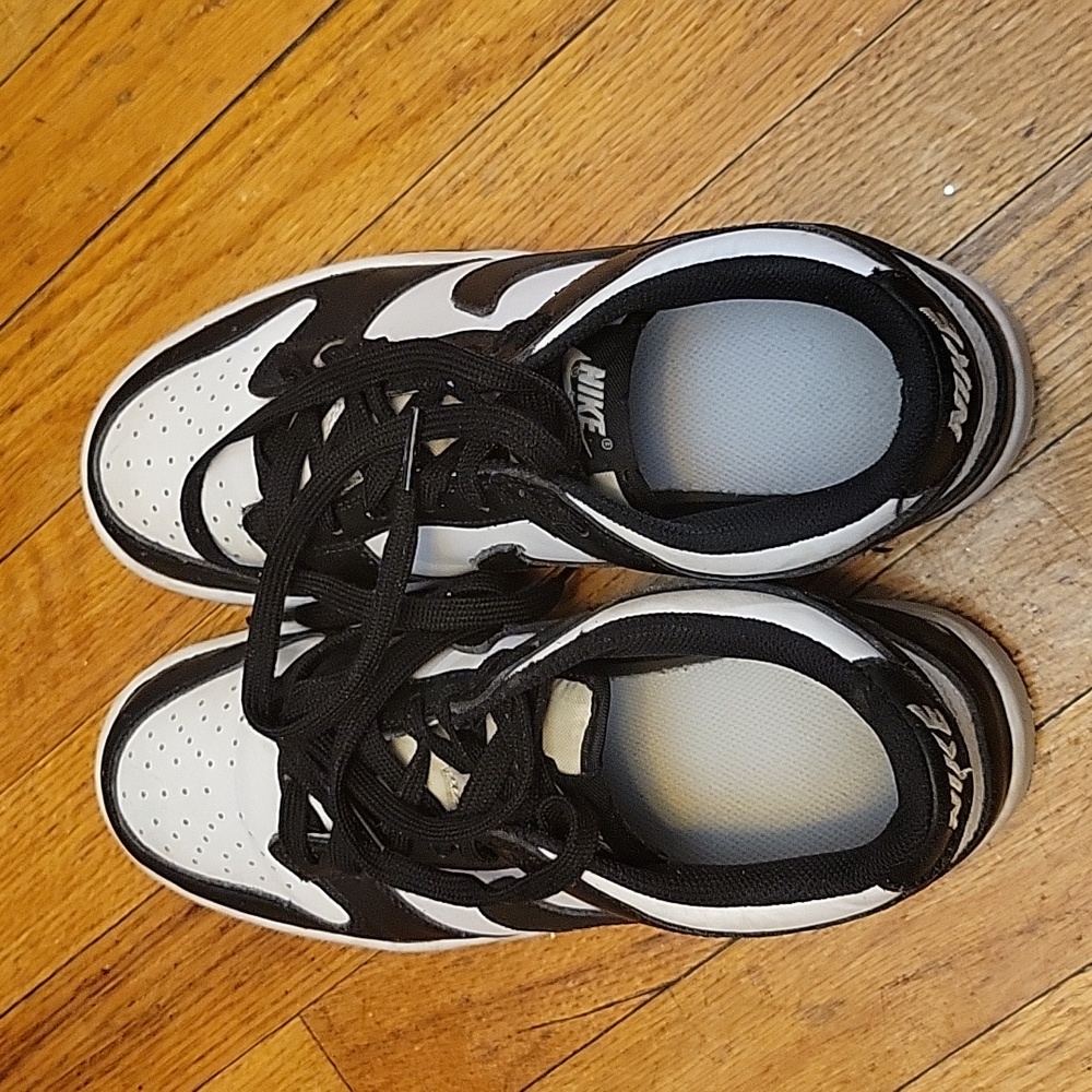 NIKE Low Dunk Panda Black/White SIZE US 6.5Y CW1590-100
